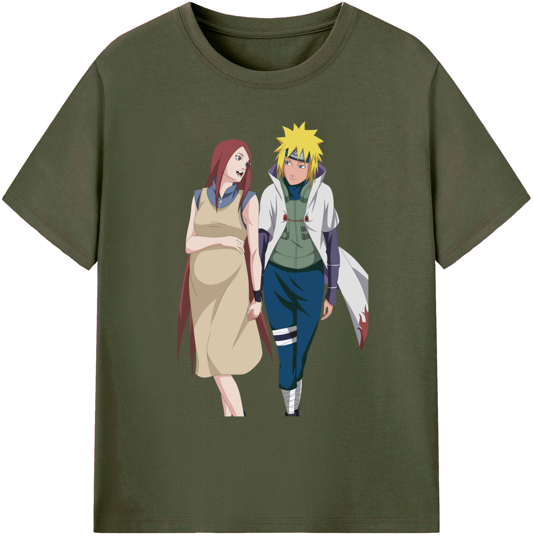 （画像用） NARUTO -ナルト- 波風 ミナト Namikaze Minato 綿100％ メンズ半袖Tシャツ｜肌触りやわらか＆通気性